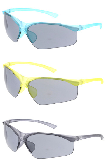 Kids Action Sports Wraparound Sporty Wholesale Sunglasses 49mm