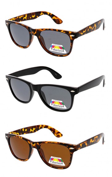 Retro Polarized Horn Rimmed Wholesale Sunglasses