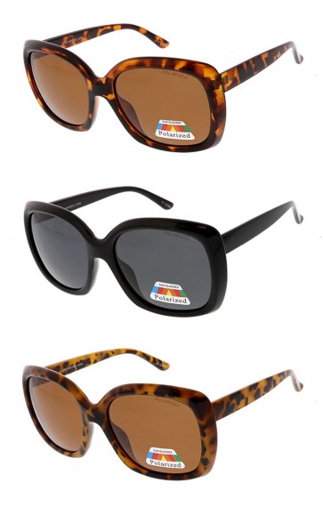 Polarized Womens Oversized Bold Frame Modern Fashion Wholesale Sunglasses