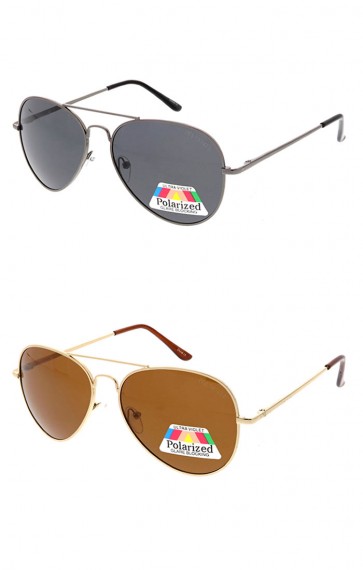 Polarized Metal Frame Aviator Wholesale Sunglasses