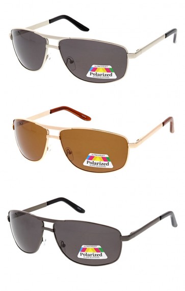 Poloarzed Square Aviator Wholesale Sunglasses