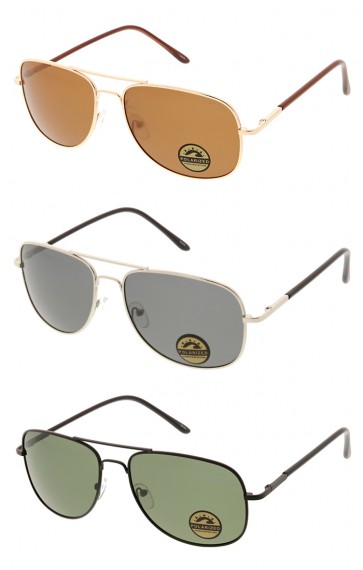 Mens Premium Sports Polarized Lens Aviator Wholesale Sunglasses