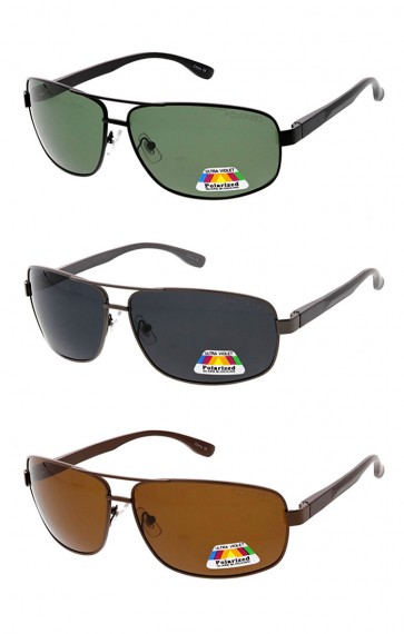 Polarized Square Wrap Aviator Wholesale Sunglasses