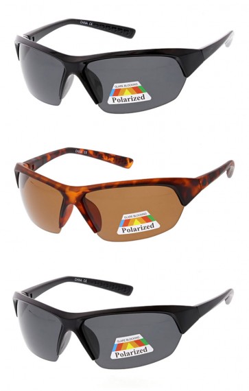 Polarized Half Frame Action Sports Wholesale Sunglasses