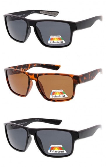 Mens Polarized Action Sports Rectangle Wholesale Sunglasses