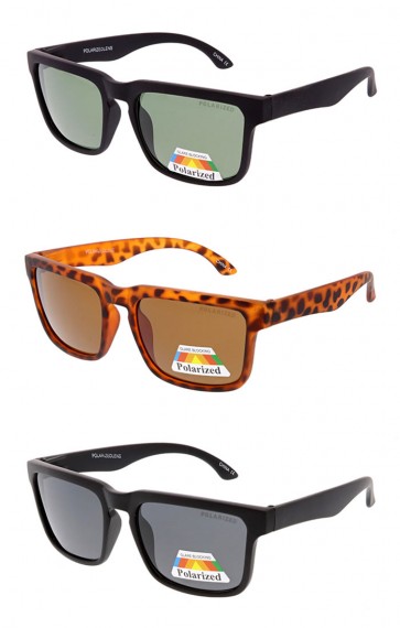 Polarized Matte Square Lens Rimmed Wholesale Sunglasses