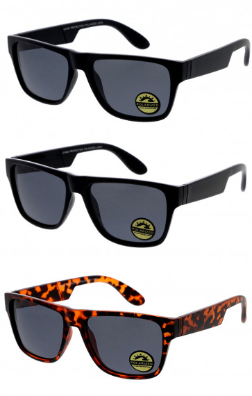 Polarized Large Classics Neutral Horn Rimmed Wholesale Sunglasses 55mm