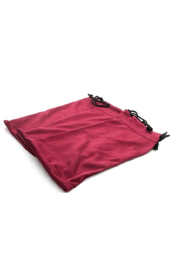 Microfiber Crimson Red Drawstring Protective Pouch