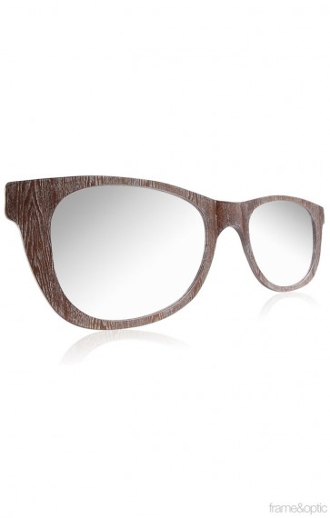 Oversized Retro Sunglasses Mirror-04 Wall Mirror - White Wash