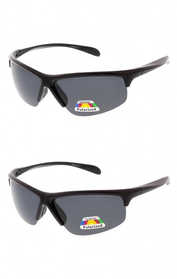 Polarized Half Frame Action Sports Wholesale Sunglasses
