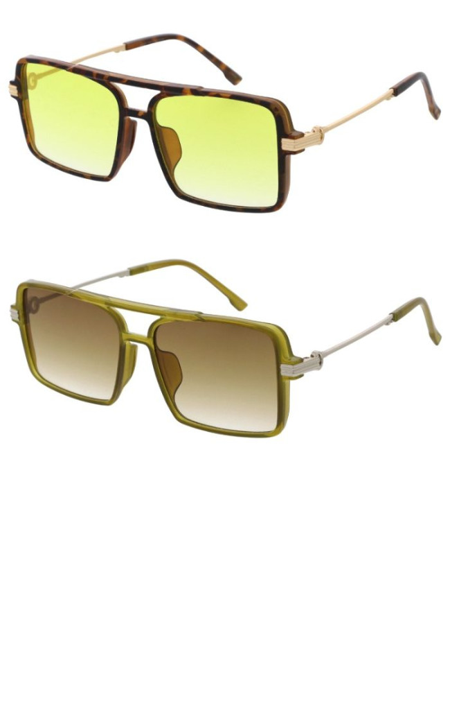 Metal Crossbar Sunglasses