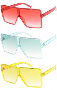 Retro Oversize Square Colorful Wholesale Sunglasses (Limited Restock)