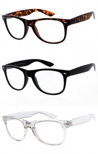 Classic Blue Light Filter Horned Rimmed Wholesale Clear Lens Glasses 56mm