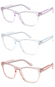 Neutral Horn Rimmed Keyhole Blue Light Wholesale Glasses 54mm
