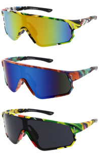 Comic Book Manga Anime Inspired Shield Wholesale Sunglasses 80mm