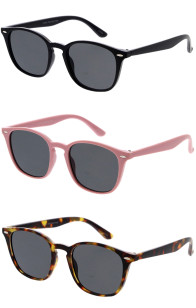 Chic Keyhole Horn Rimmed Square Wholesale Sunglasses 65mm