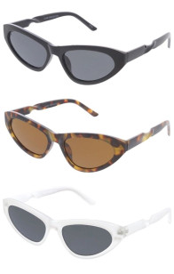 Chic Arm Twist Accent Round Cat Eye Wholesale Sunglasses