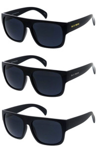 KUSH Sleek Old School Square Horn Rimmed Wholesale Sunglasses