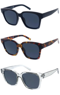 Retro Beveled Top Edge Frame Thick Rimmed Square Horn Rimmed Wholesale Sunglasses