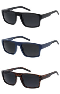 Sleek Mens Fashion Neutral Lens Active Lifestyle Square Aviator Sporty Wholesale Sunglasses