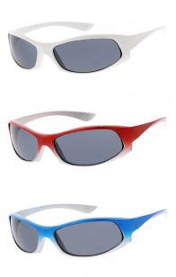 Kids Sports Wrap Plastic Frame Wholesale Sunglasses