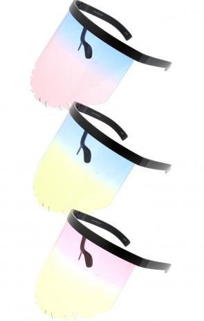 6 Pair Hot Gradient Wholesale Flaming Shield Visor Lens