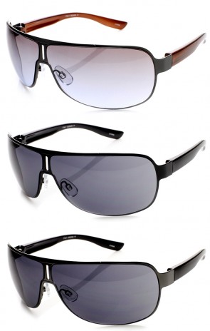 Premium Quality Metal Frame Flat Top Aviator Sunglasses