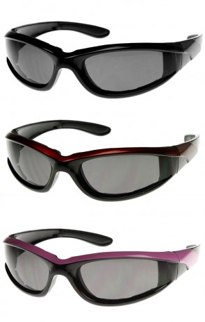 Shatterproof Two-Tone Color High Quality Sports Sunglasses