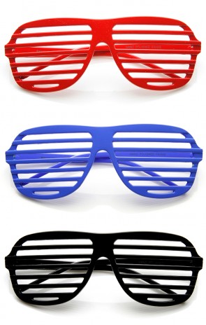 Shutter Shades Venetian Blind Stronger Celebrity Novelty Glasses