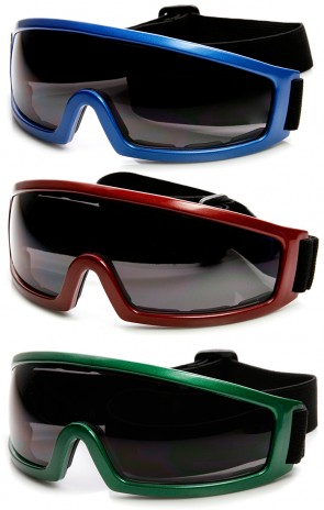 Multi-Purpose Adjustable Strap Safety Shield Lens Sports Goggles