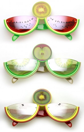 Watermelon Slice Fruit Shape Silly Fun Novelty Party Glasses