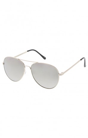 Modern Slim Round Mirror Aviator Wholesale Sunglasses