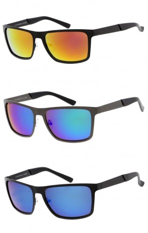 Classic Mens Colored Lens Metal Frame Wholesale Sunglasses