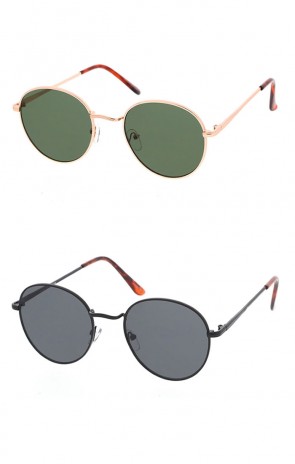 Retro Round Metal Vintage Style Sunglasses