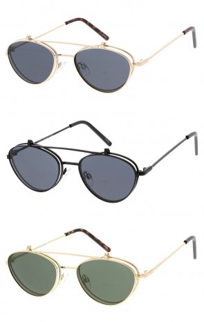 Retro Flip Up Classic Metal Wholesale Sunglasses