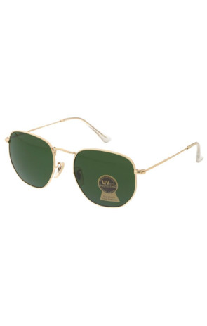 Classic Medium Metal Frame Green Glass Lens Geometric Wholesale Sunglasses