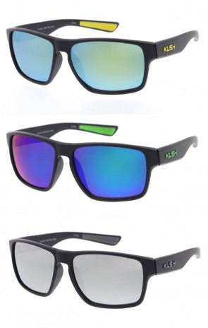 KUSH Ultra Sporty Rubber Grip Sports Wholesale Sunglasses