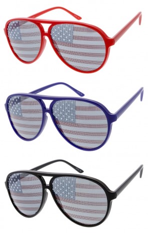 Festive American Novelty Round Plastic Wholesale Sunglasses