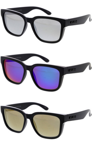 KUSH Mirrored Square Wholesale Sporty Everyday Sunglasses 55mm
