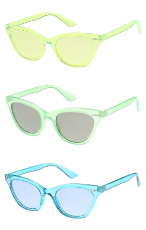 Small Colorful Frame Cat Eye Womens Wholesale Sunglasses