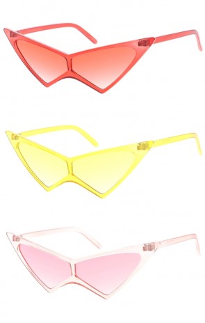 Retro High Pointed Cat Eye Color Tinted Wholesale Sunglasses