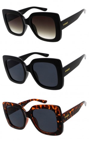 VIVANT Oversize Luxury Fashion Square Wholesale Sunglasses