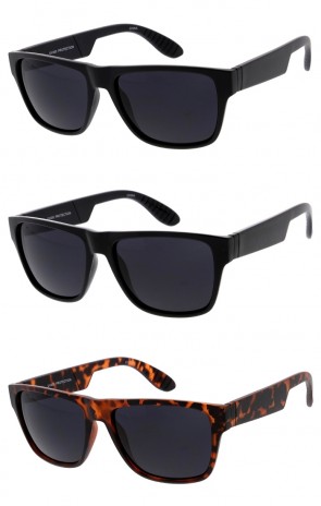 Classic Plastic Frame Chunky Arms Horn Rimmed Wholesale Sunglasses 54mm