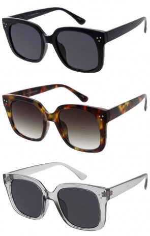 Oversize Fashion Square Lens Horn Rimmed Wholesale Sunglasses 55mm