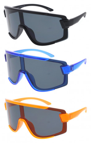 Sporty Outdoors Large Wrap Shield Wholesale Sunglasses