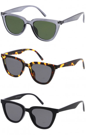 Modern Neutral Colored Tone Cat Eye Wholesale Sunglasses 50mm