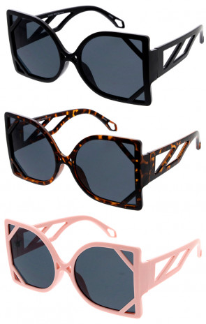 Oversized Luxury Fashion Butterfly Wholesale Sunglasses 56mm