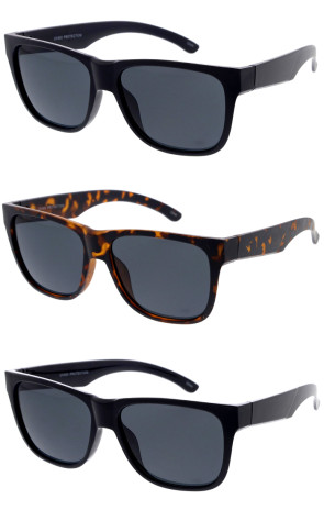 Classic Horn Rimmed Square Wholesale Sunglasses 55mm