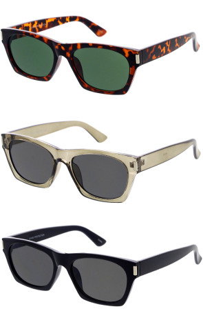 Classy Cat Eye Horn Rimmed Wholesale Sunglasses 53mm