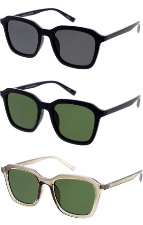 Medium Classy Horn Rimmed Square Wholesale Sunglasses 51mm